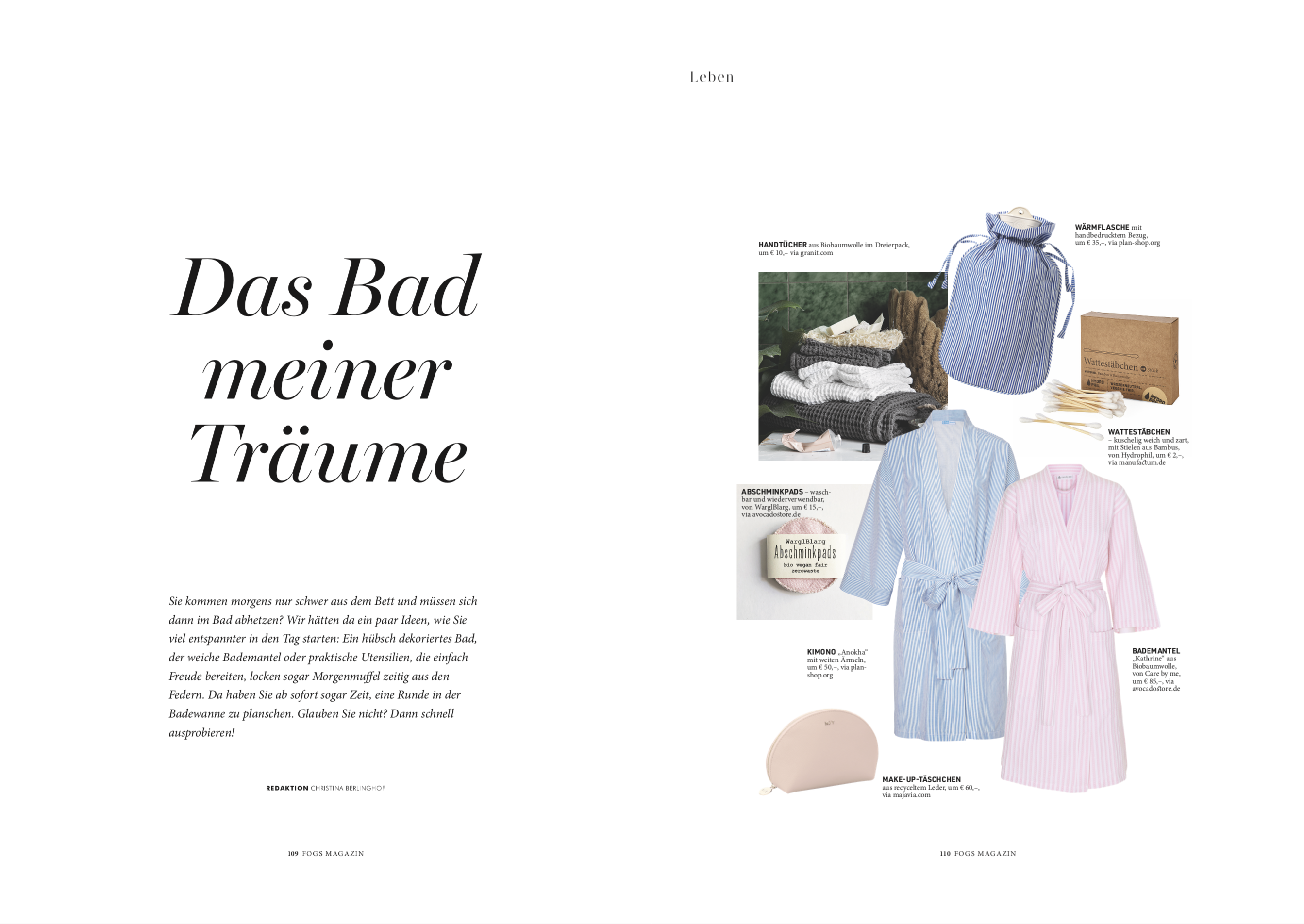 FOGS Magazin 03-2019, Text und Bildauswahl von Christina Berlinghof, Journalistin und Autorin in München