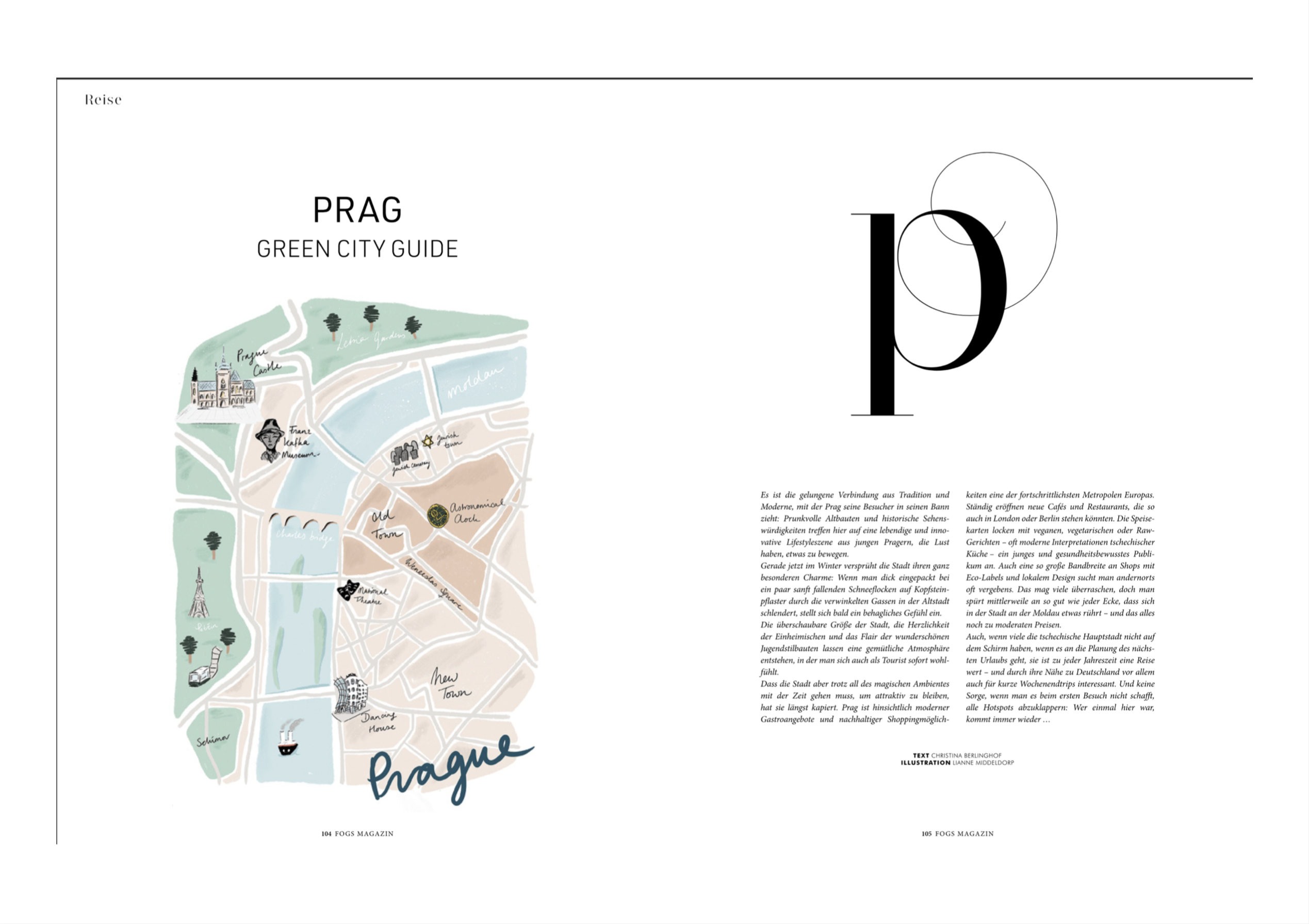 FOGS Magazin 2019 Prag Green City Guide, Text von Christina Berlinghof, Journalistin und Autorin in München